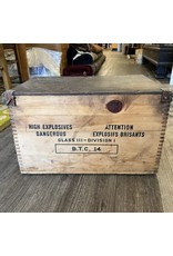 Dynamite box - Vintage CIL (Canadian Industries Limited) wooden dynamite crate