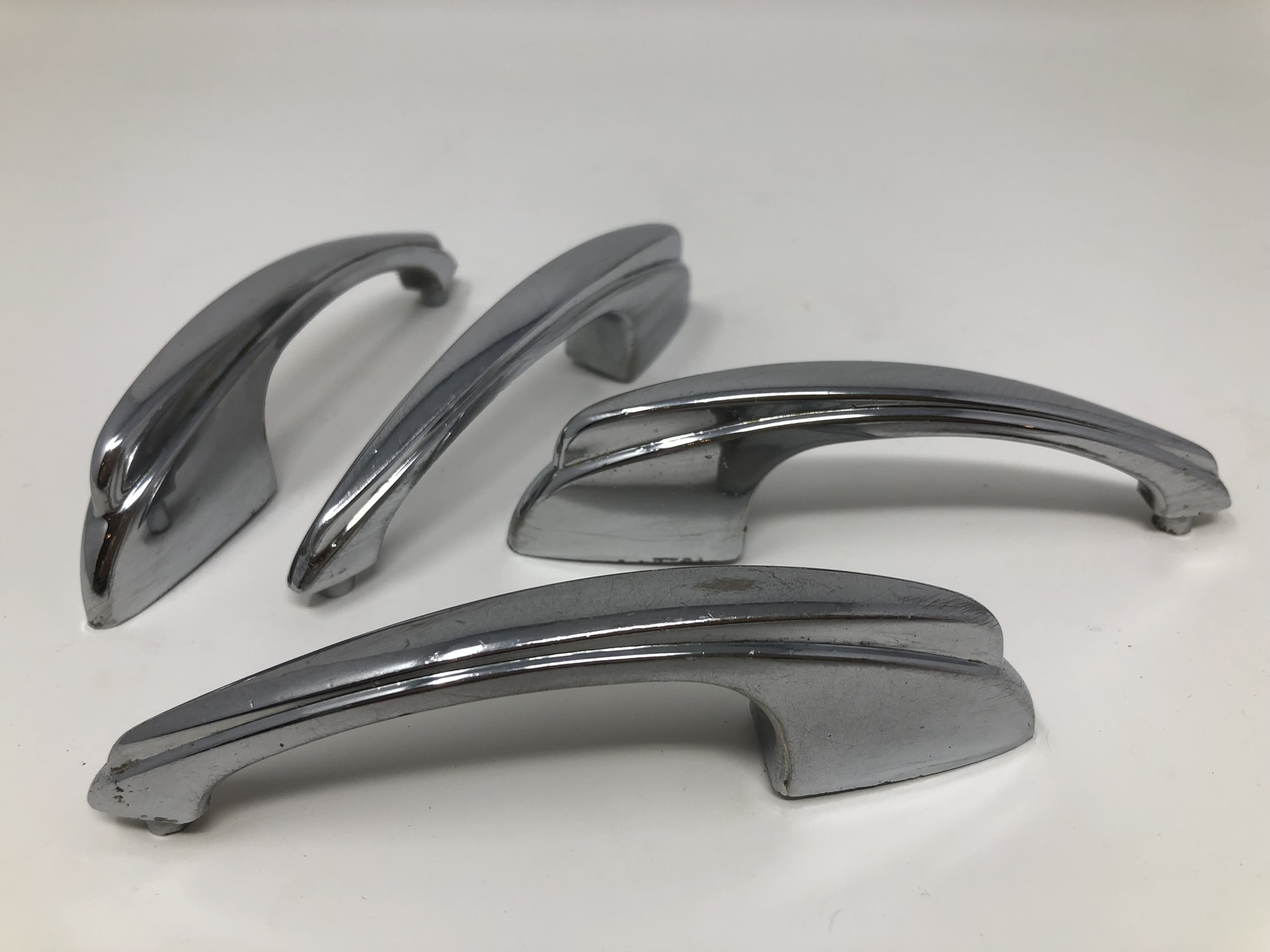 Set of 4 vintage solid metal art deco drawer pulls The Argosy Antiques & Fine Vintage