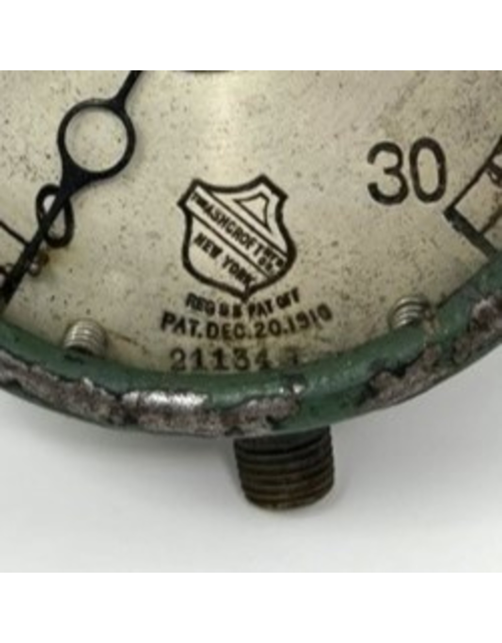 Industrial Ashcroft gauge with industrial green paint The Argosy