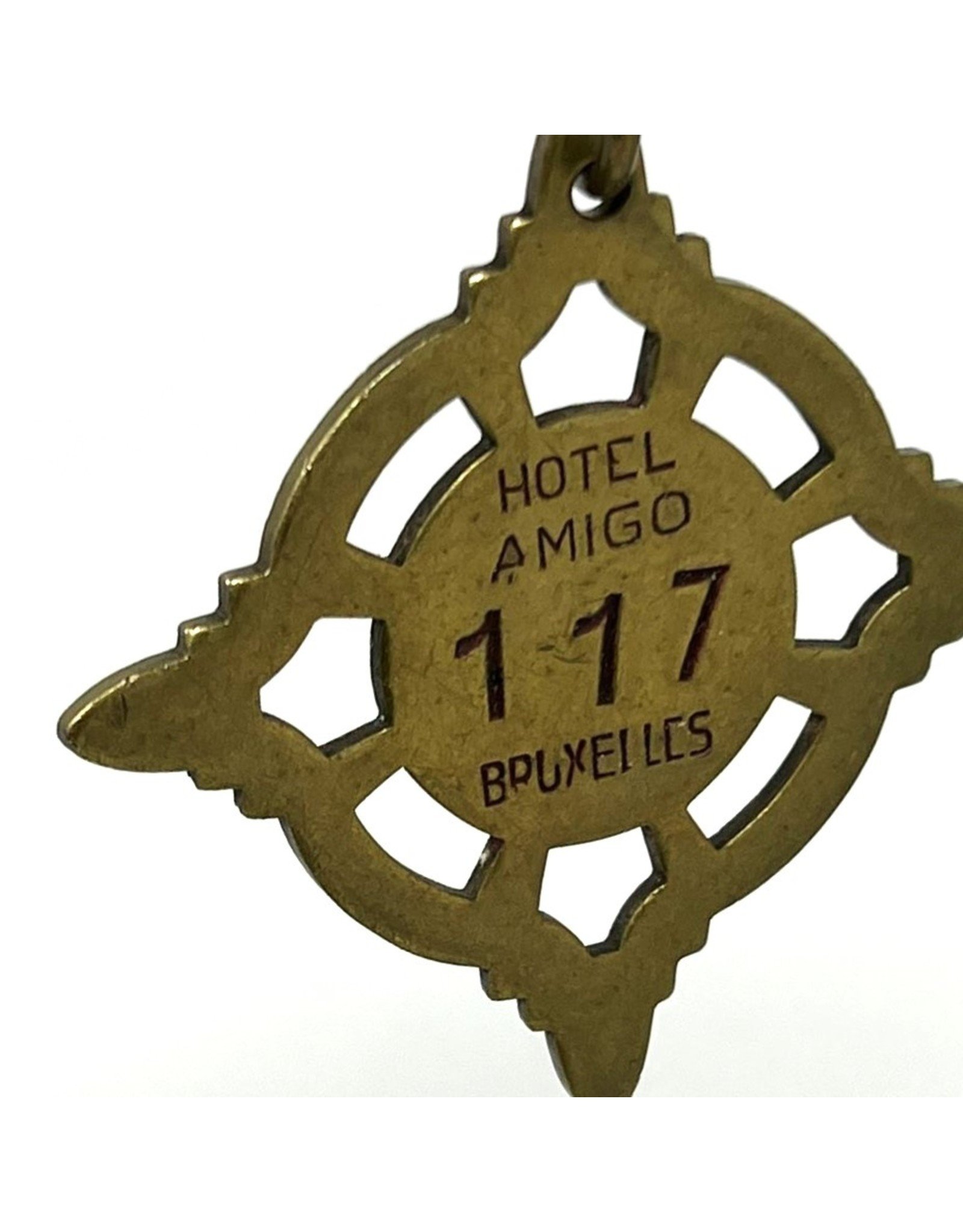 Key fob - Hotel Amigo Bruxelles brass