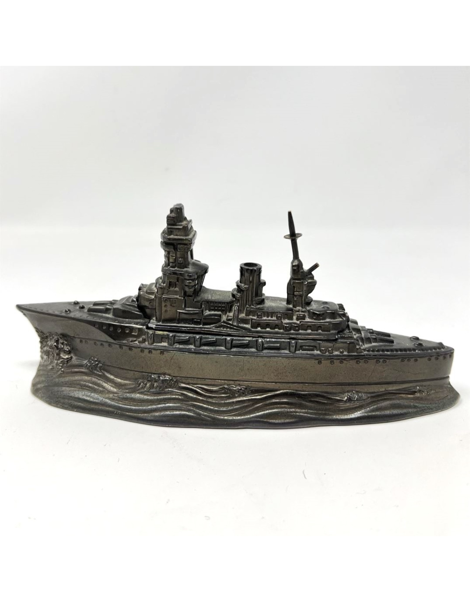 Battleship inkwell - missing one inkwell