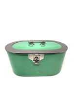 Cookie jar - green porcelain, oval, green, Royal Vienna Cookie jar - green porcelain, oval, green, Royal Vienna