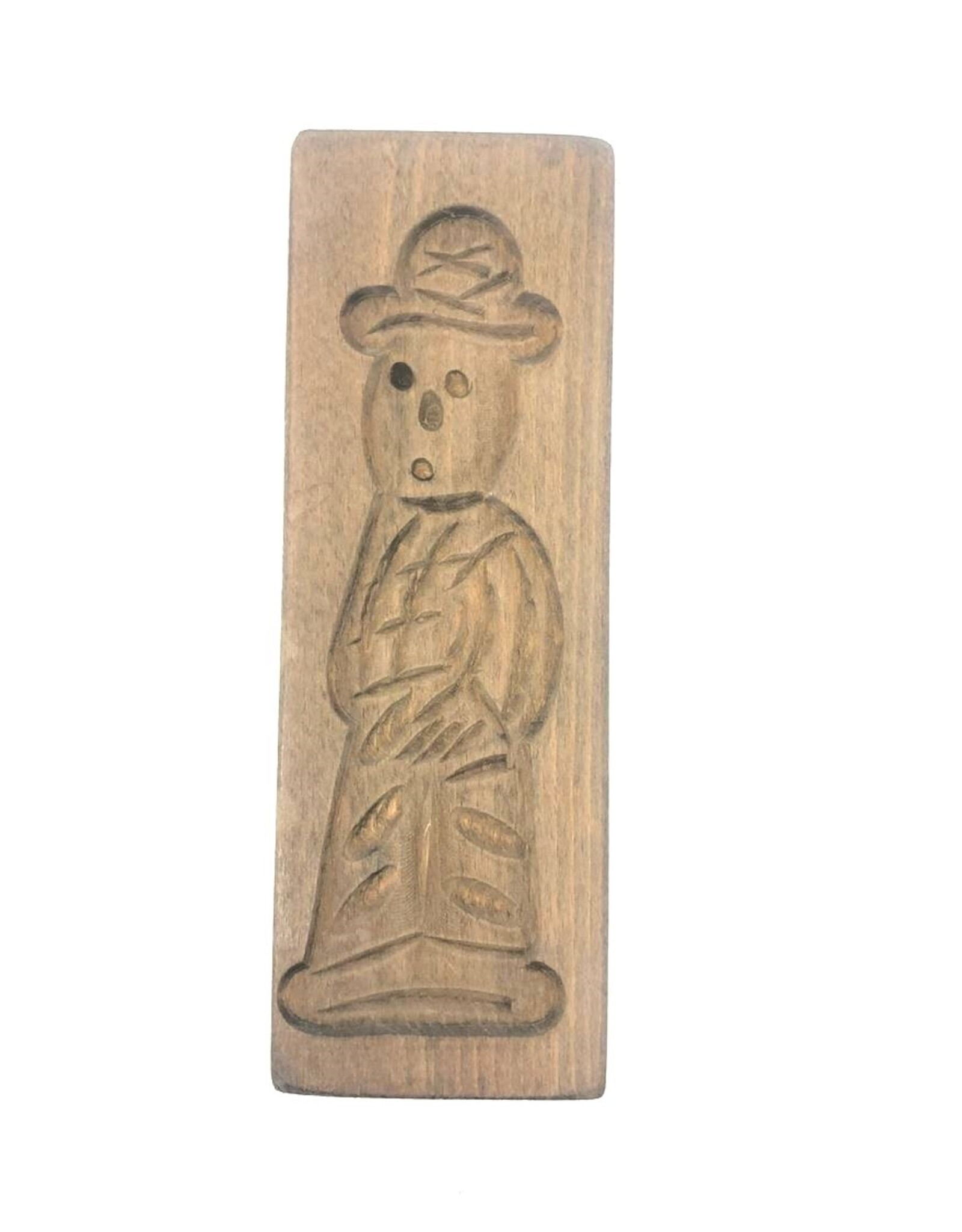 Dutch cookie mould - man with hat