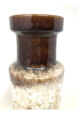Vase - West German, Scheurich, 205-32, lava drip, brown