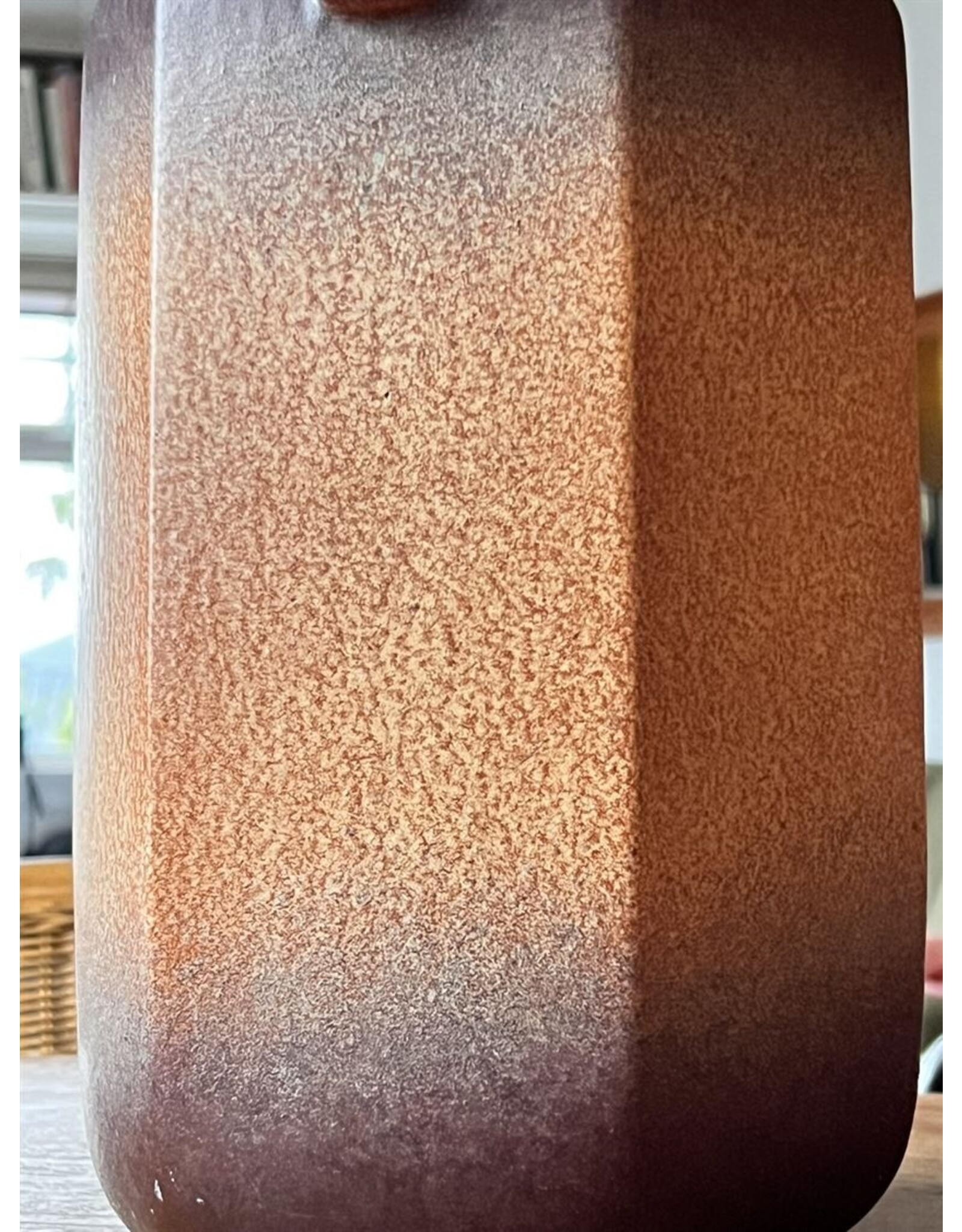 Vase - tall West German Scheurich vase brown fade