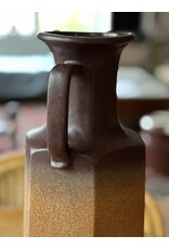 Vase - tall West German Scheurich vase brown fade