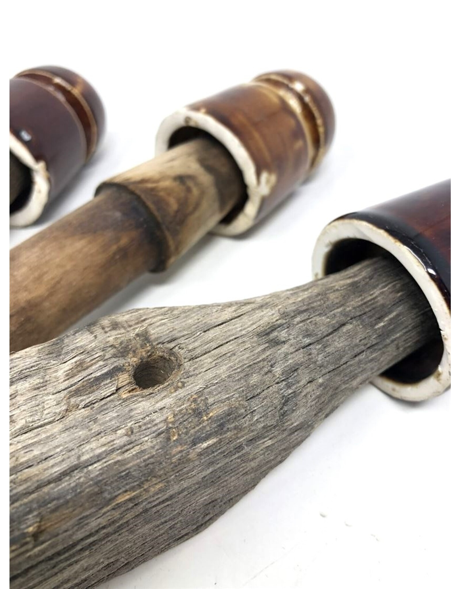 Insulators with wood peg