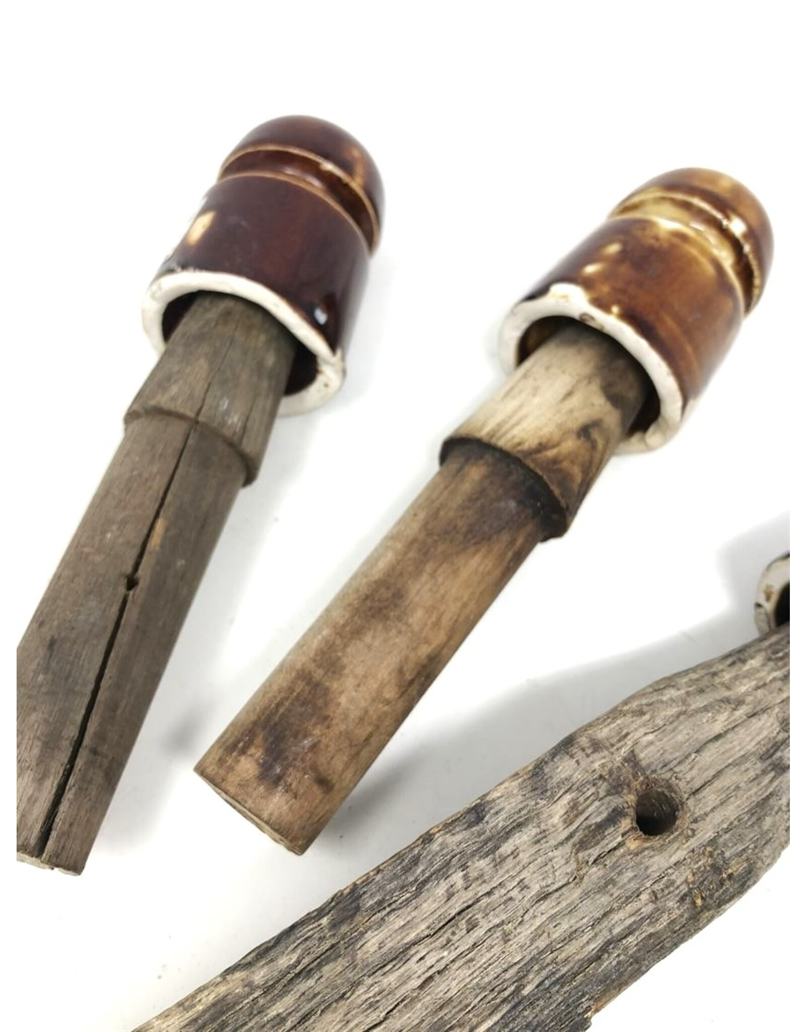 Insulators with wood peg