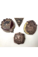 Pins - Chinese, Russian, set of 4