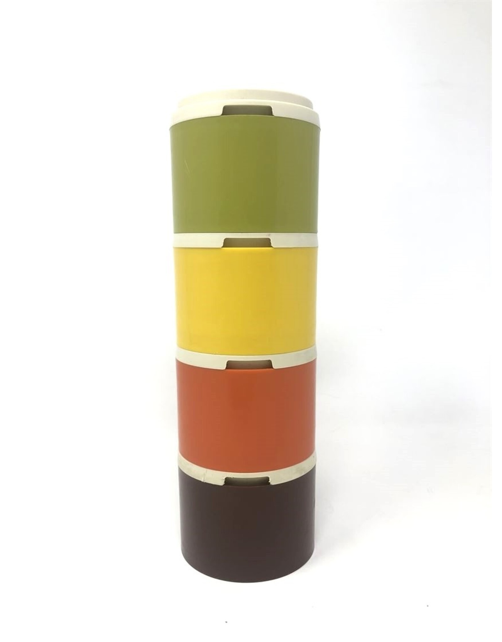 Spice containers - Tupperware, set of 4, stackable, 1970s
