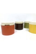 Spice containers - Tupperware, set of 4, stackable, 1970s