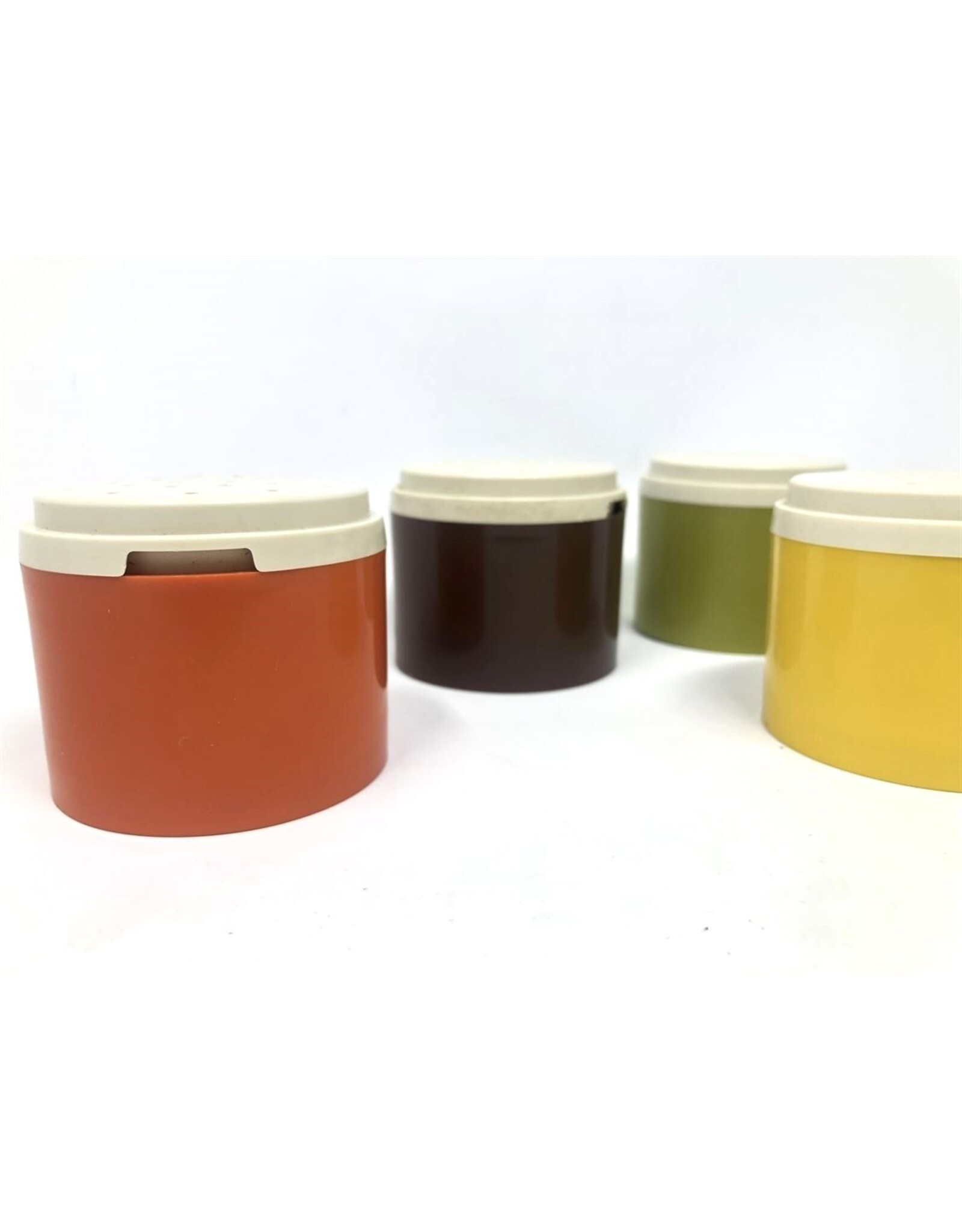 Spice containers - Tupperware, set of 4, stackable, 1970s