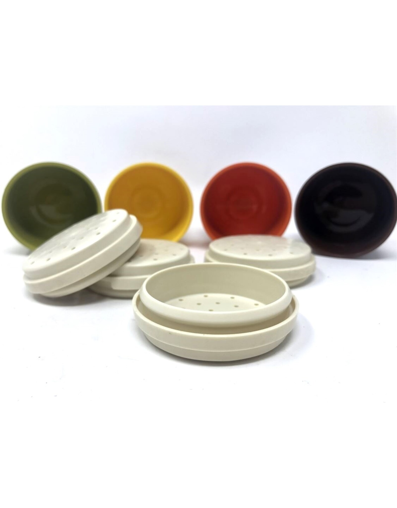 Spice containers - Tupperware, set of 4, stackable, 1970s