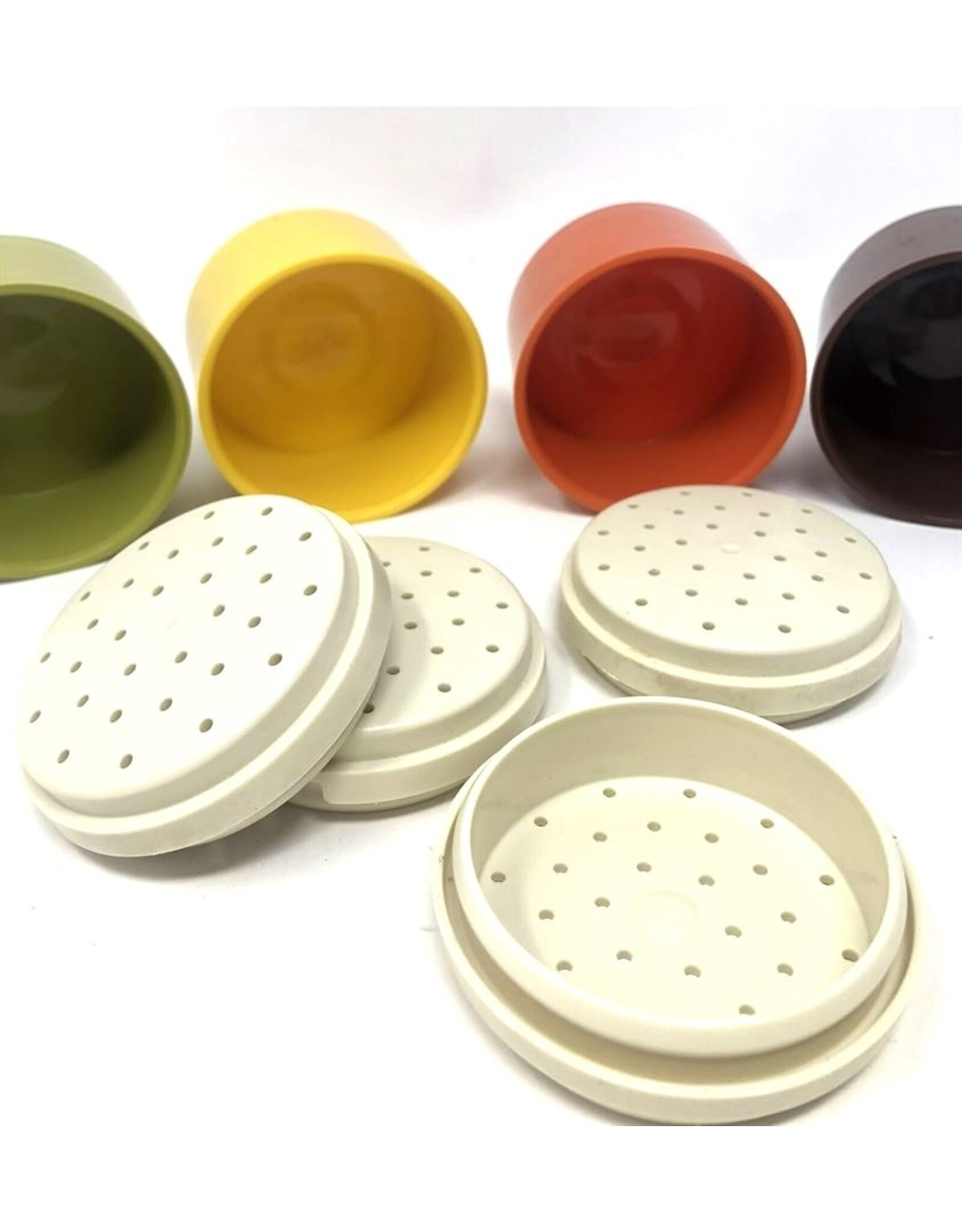Spice containers - Tupperware, set of 4, stackable, 1970s