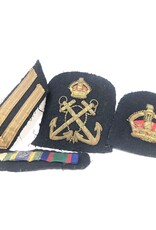 Military badges - set of four, navy, wire thread