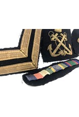 Military badges - set of four, navy, wire thread