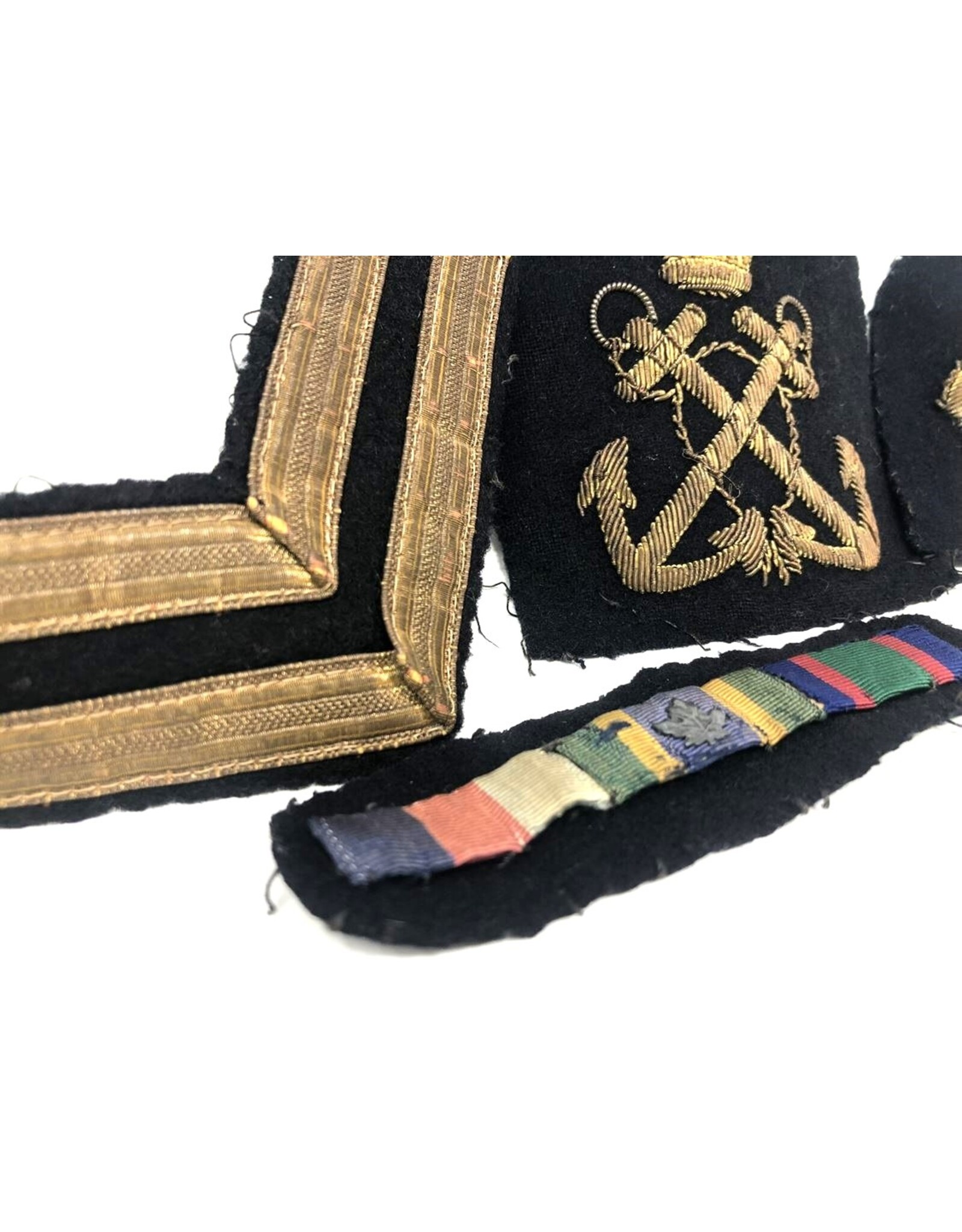 Military badges - set of four, navy, wire thread