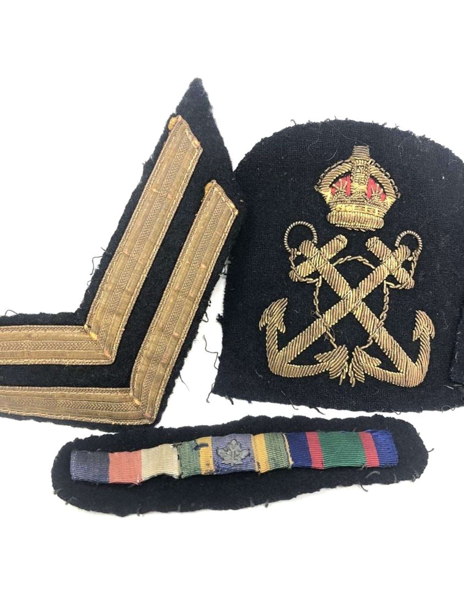Military badges - set of four, navy, wire thread