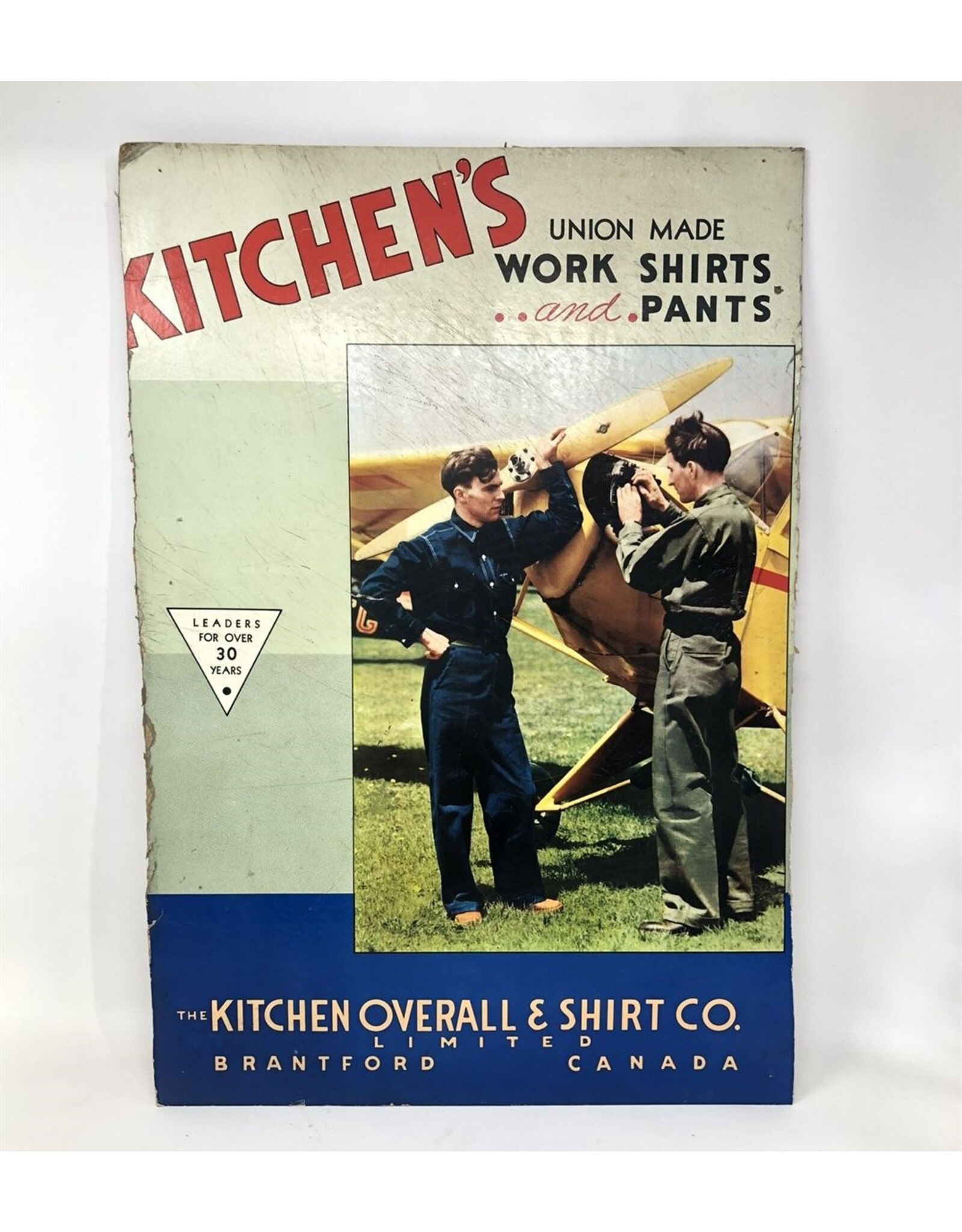 Vintage advertising - Kitchen Overall  & Shirt Co