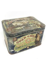 Tobacco tin - Gold Cross Smoking Tobacco, rustic condition