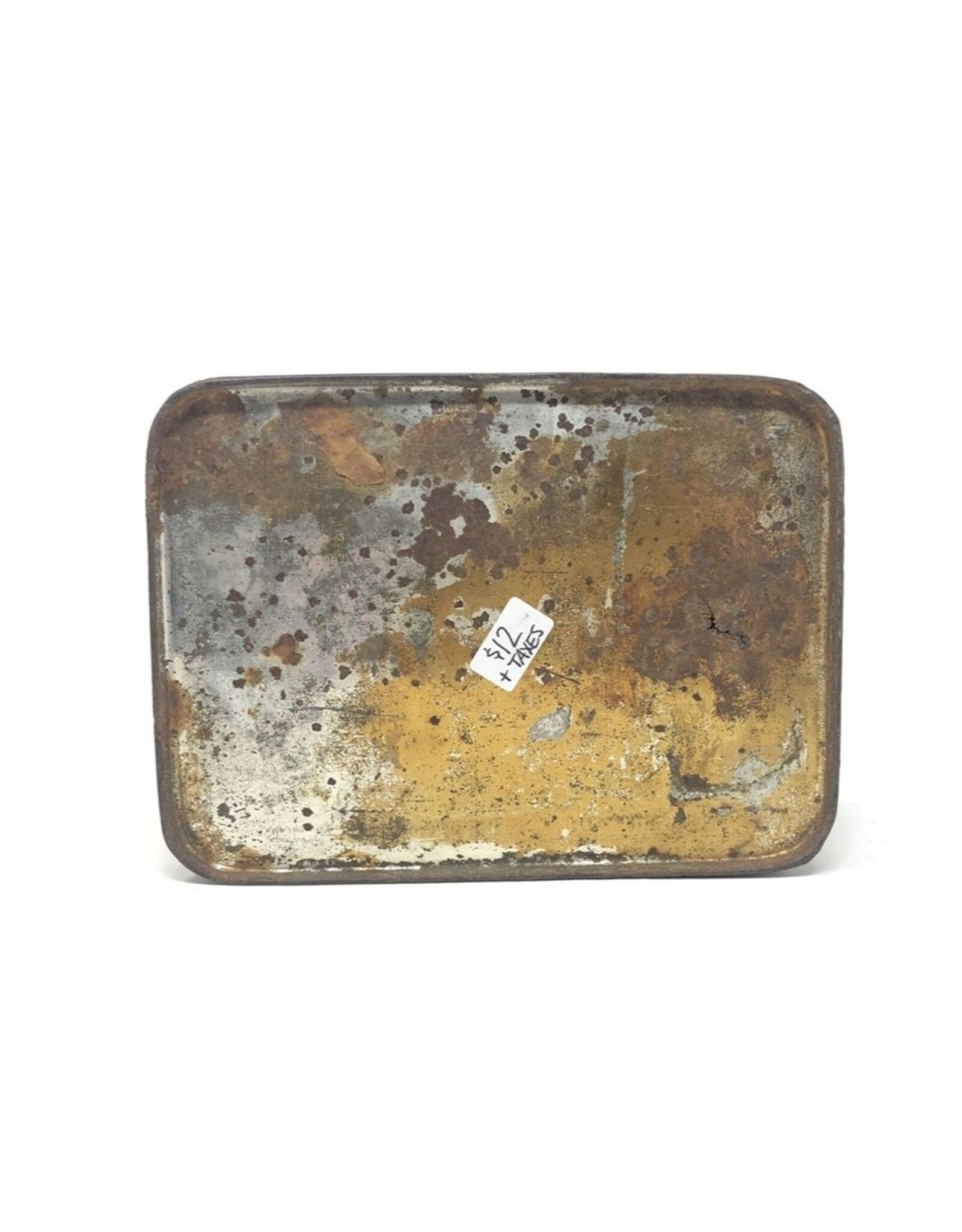 Tobacco tin - Gold Cross Smoking Tobacco, rustic condition