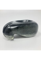 Carved stone paw bowl signed Fred Sampson 96