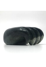 Carved stone paw bowl signed Fred Sampson 96