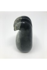 Carved stone paw bowl signed Fred Sampson 96