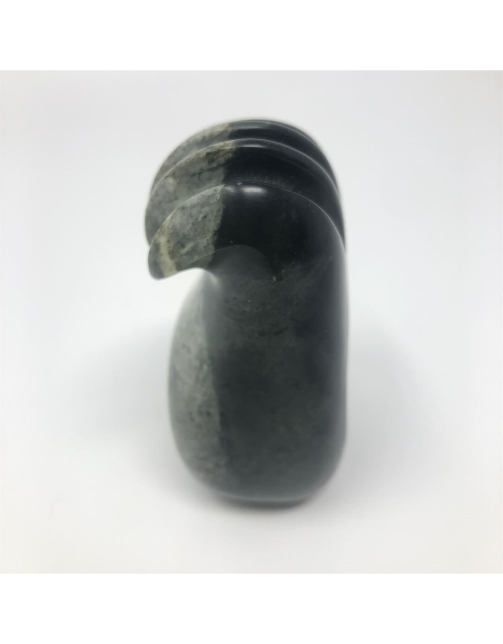 Carved stone paw bowl signed Fred Sampson 96