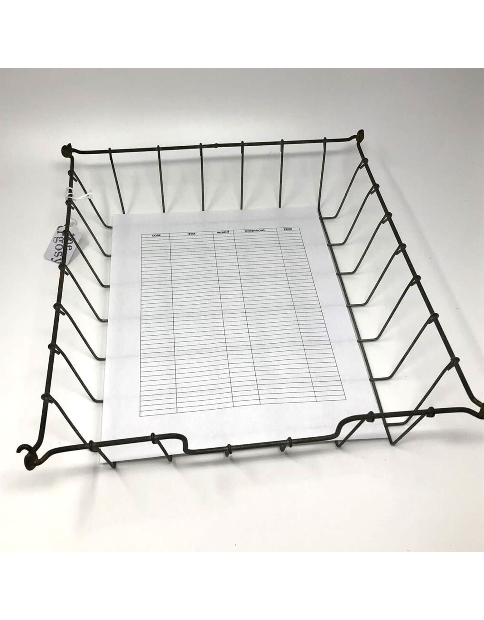 Wire paper tray