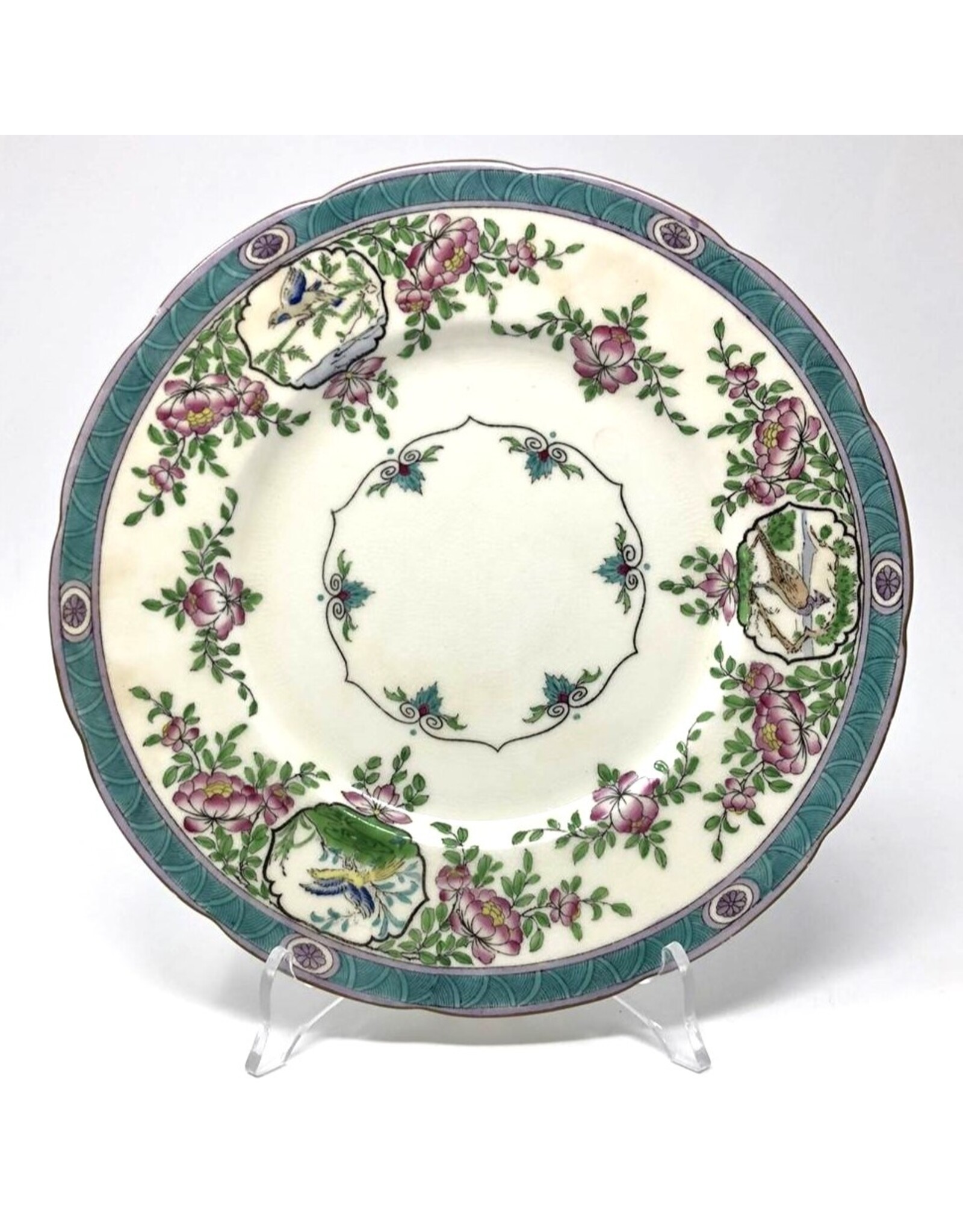 Plate - early 1900s Minton enamel