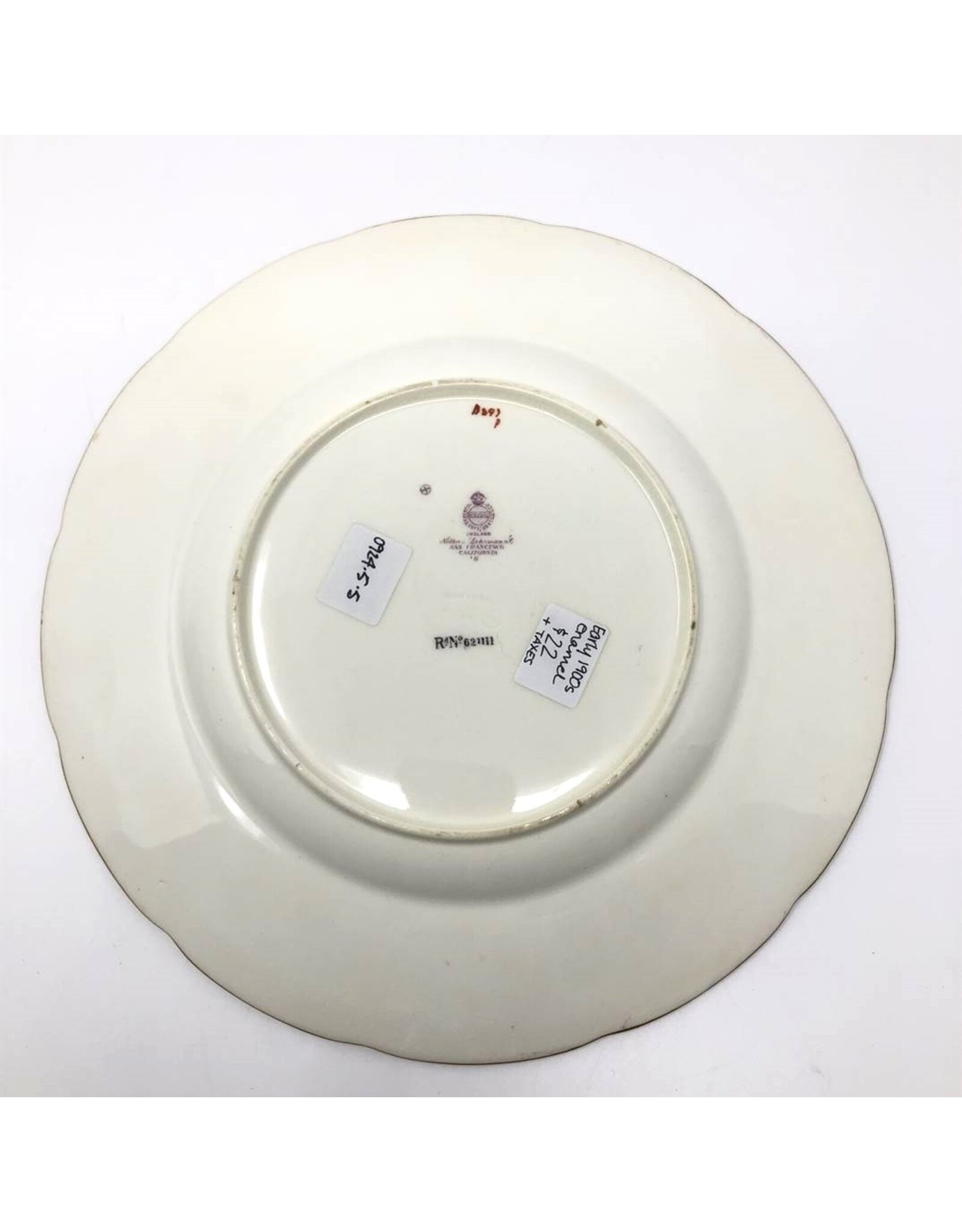 Plate - early 1900s Minton enamel