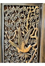 Wooden folding screen