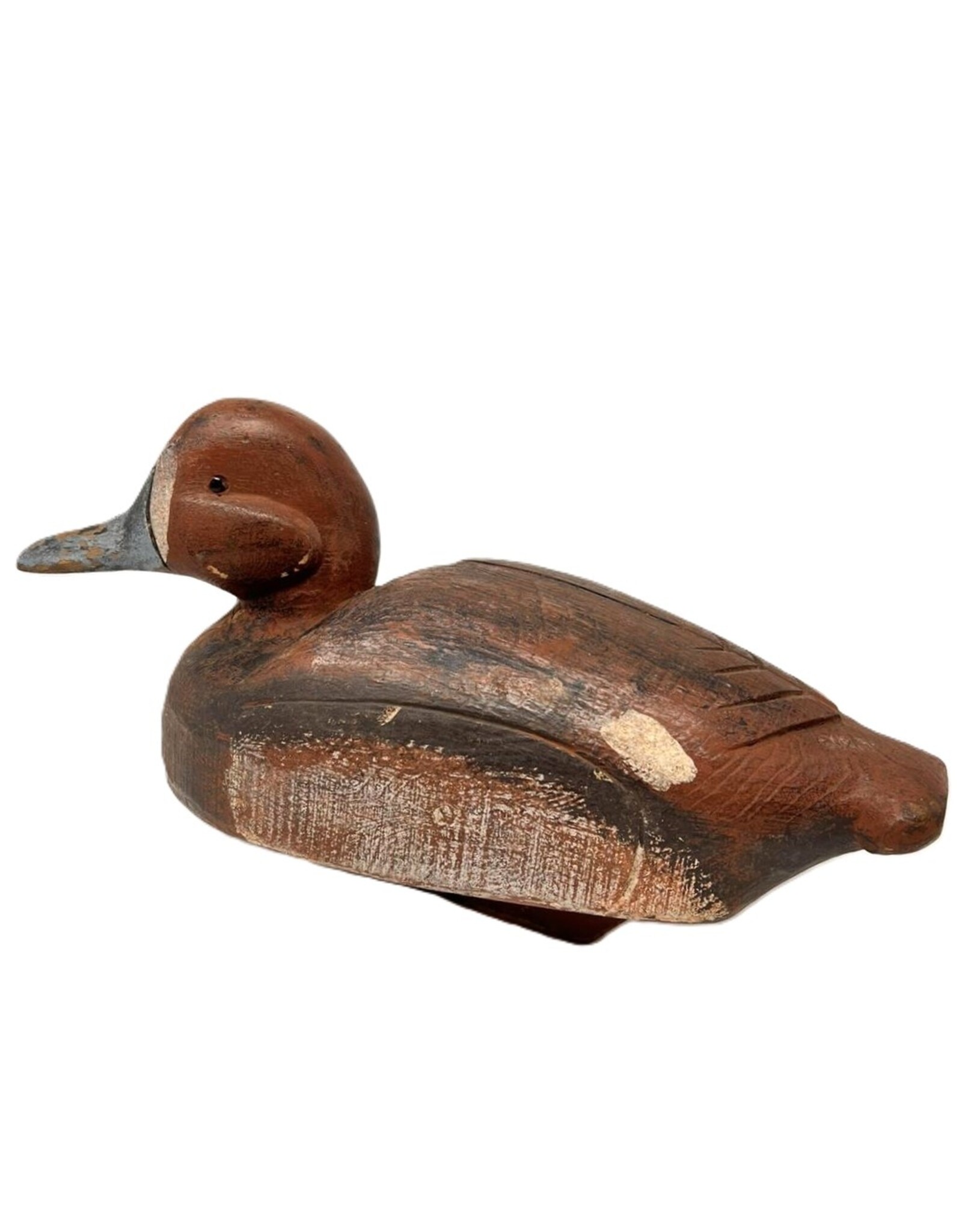 Carved wooden duck decoy