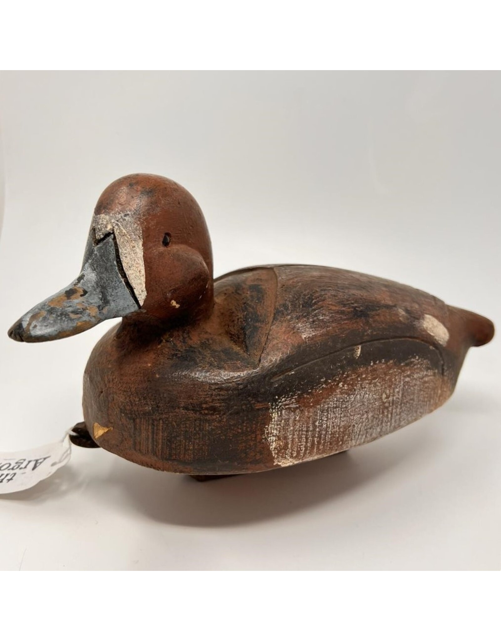 Carved wooden duck decoy