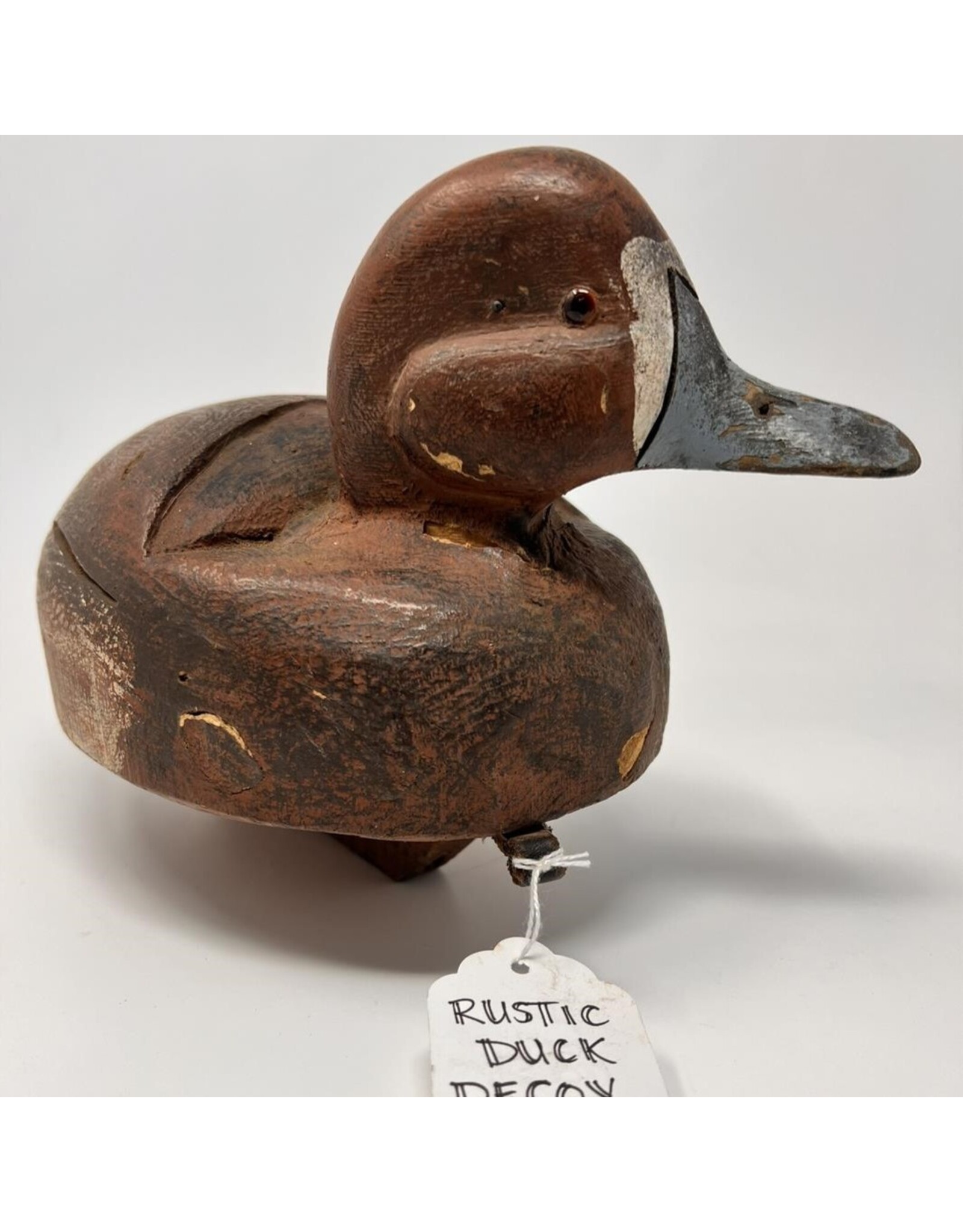 Carved wooden duck decoy