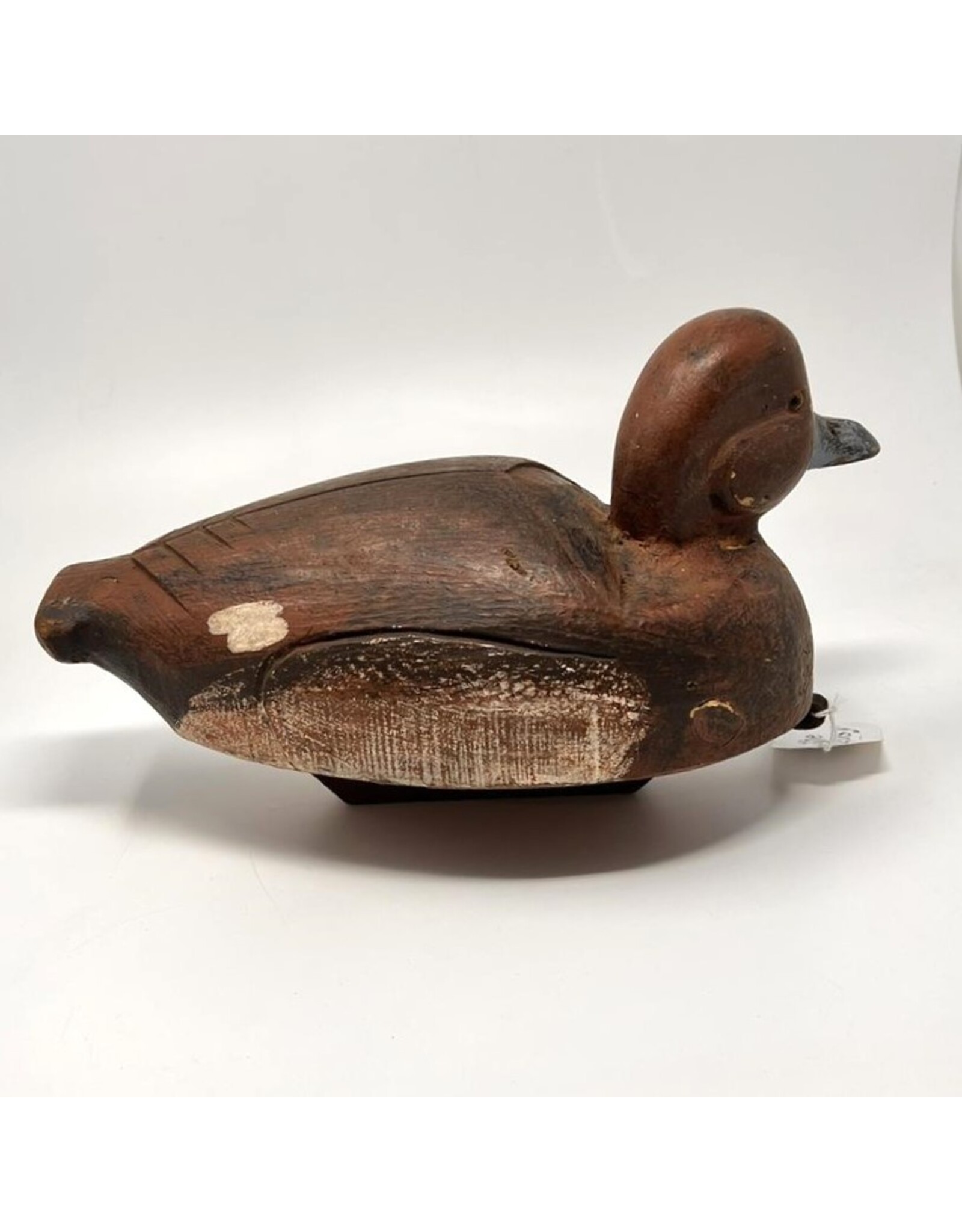Carved wooden duck decoy