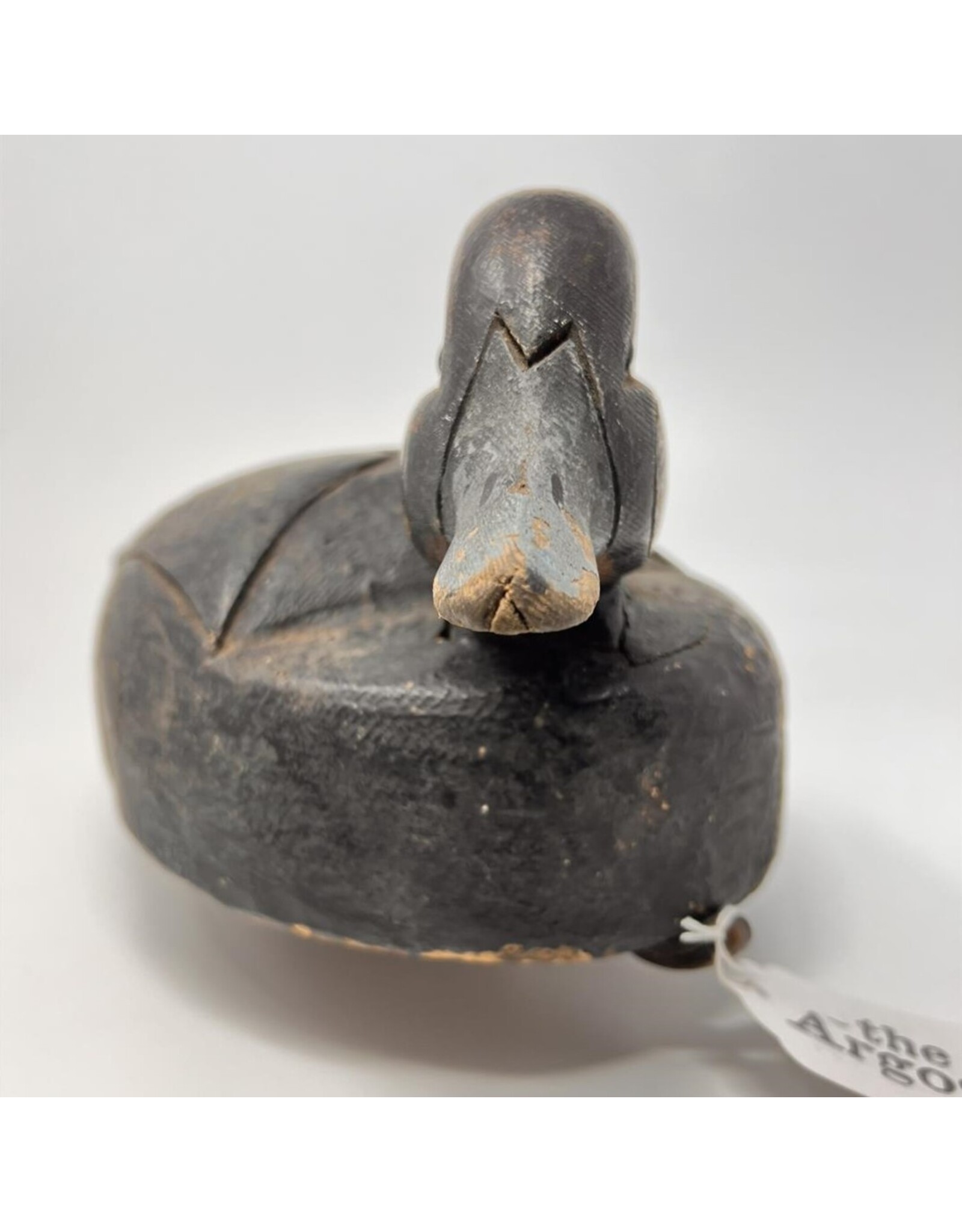 Carved wooden duck decoy