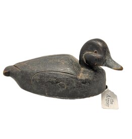Carved wooden duck decoy