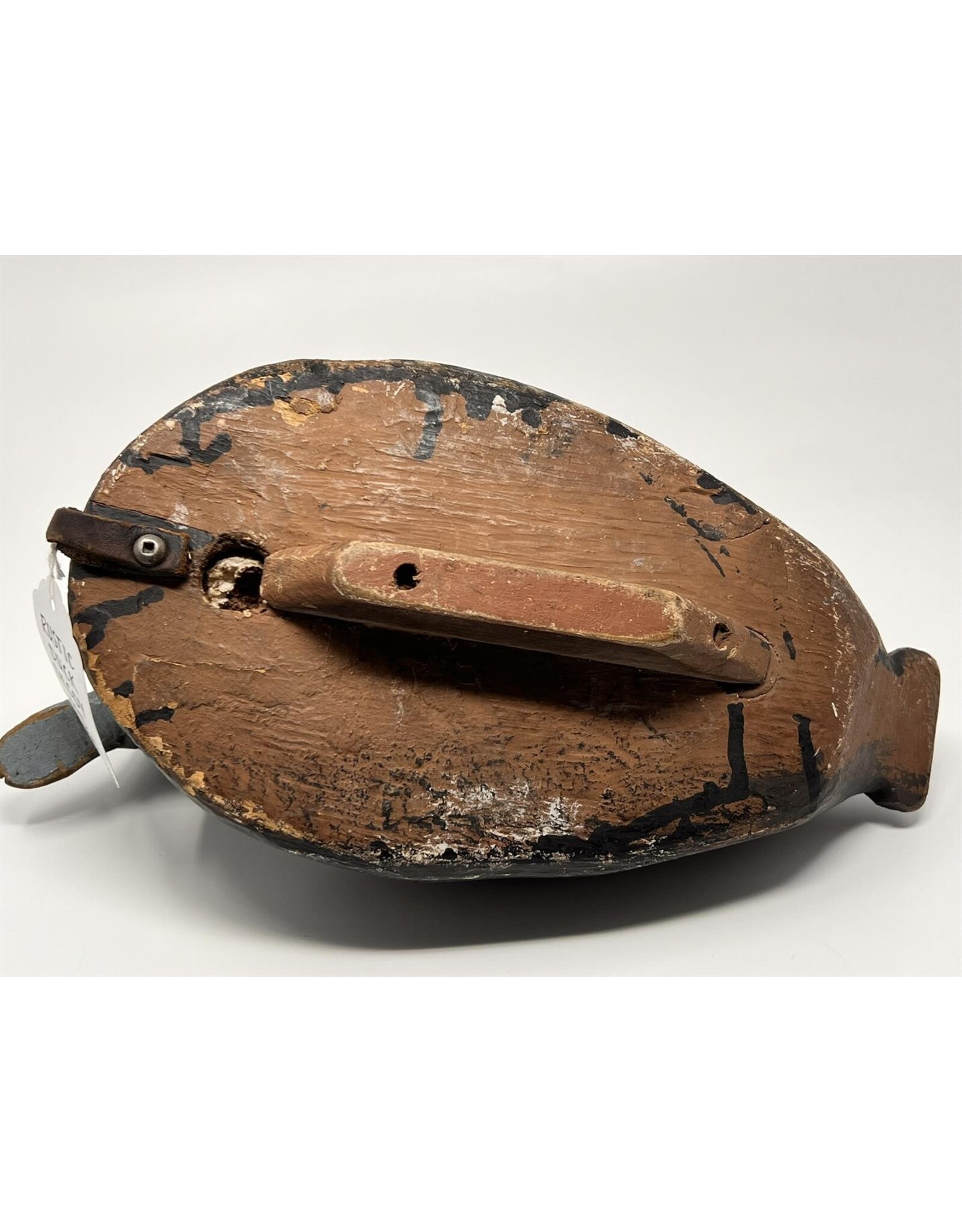 Carved wooden duck decoy