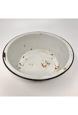 Enamel dog bowl