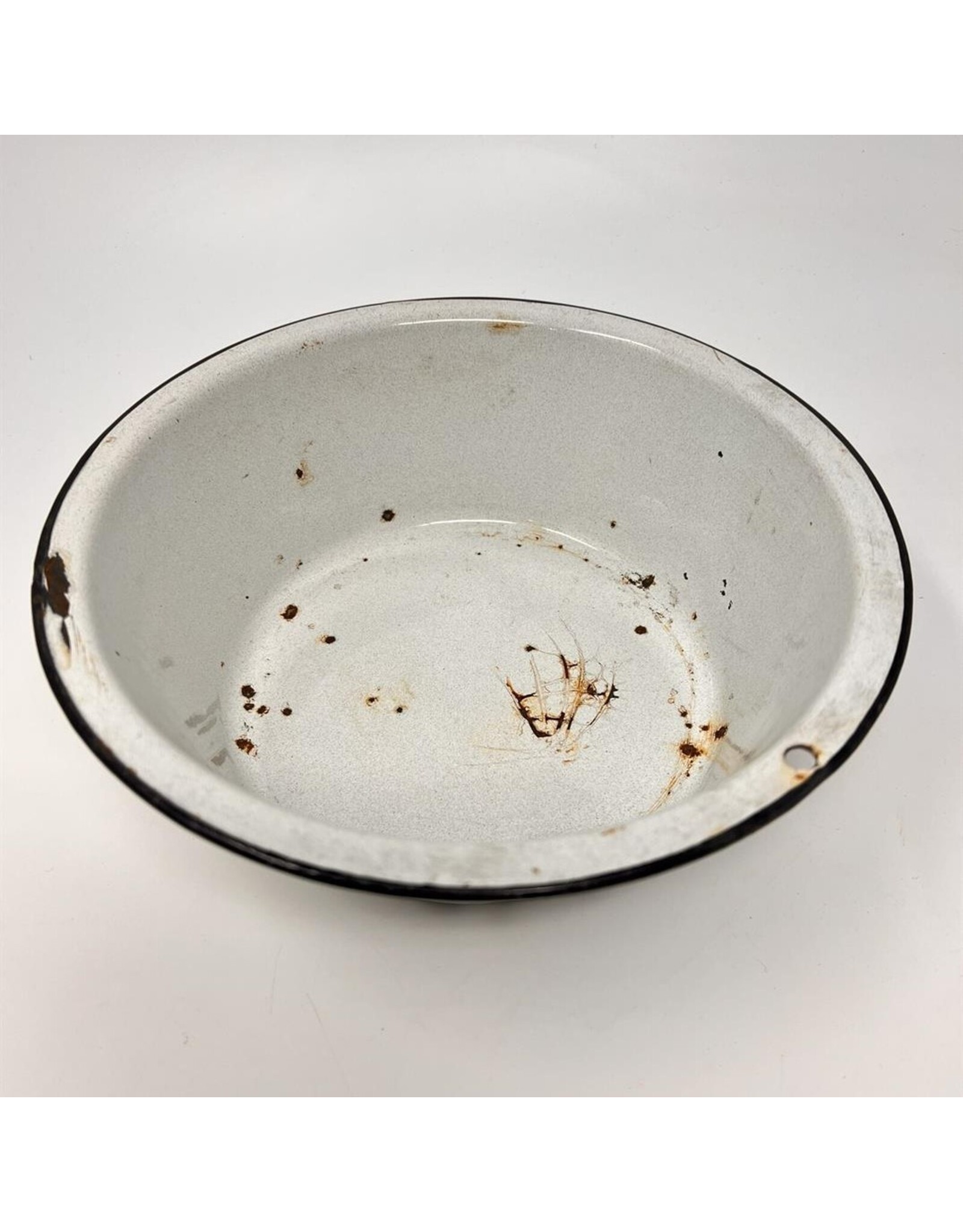 Enamel dog bowl