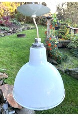 White enamel light shade
