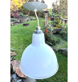 White enamel light shade