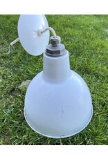 White enamel light shade
