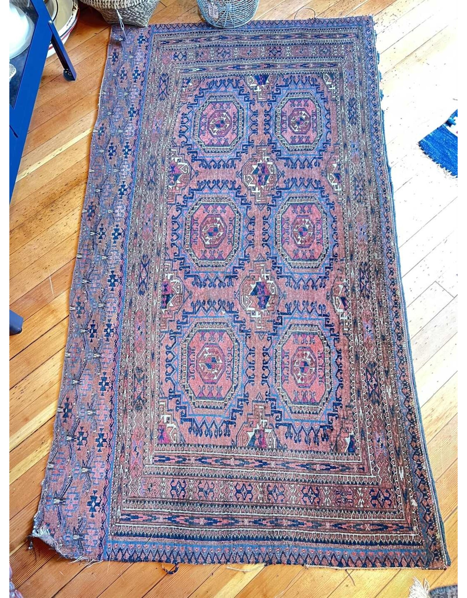 Vintage carpet, reclaimed from larger rug