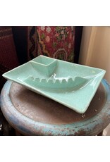 Ashtray - MCM California Original pottery blue/aqua gold speckle