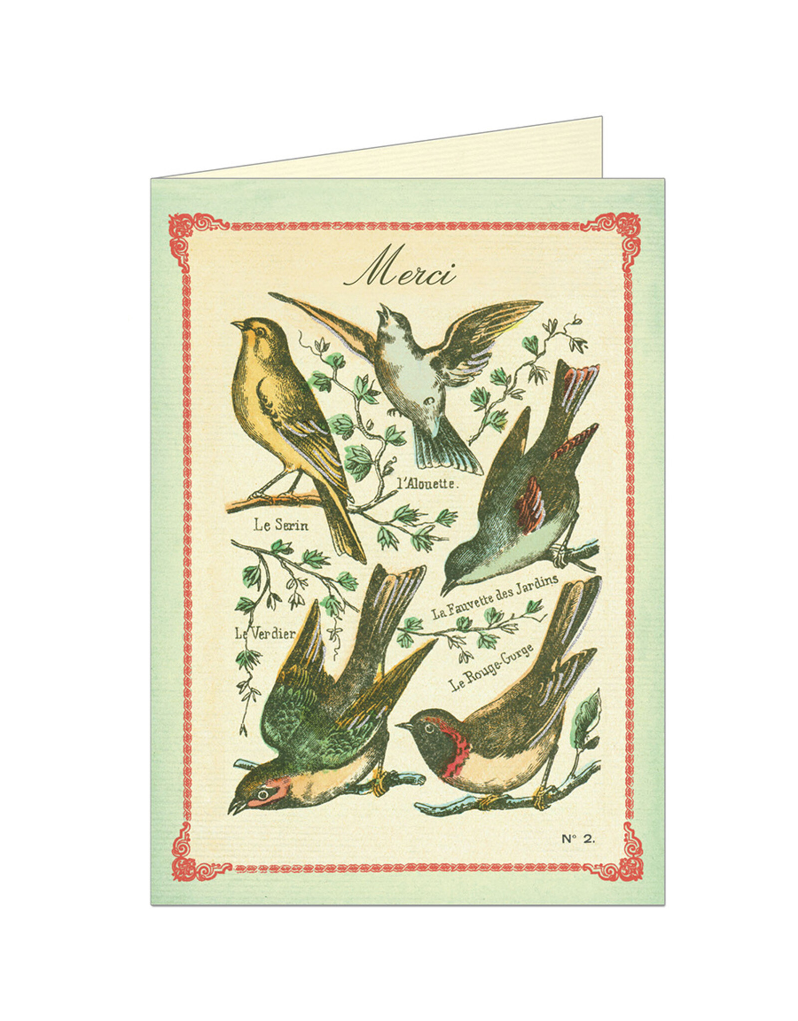 Greeting Card - Merci Birds