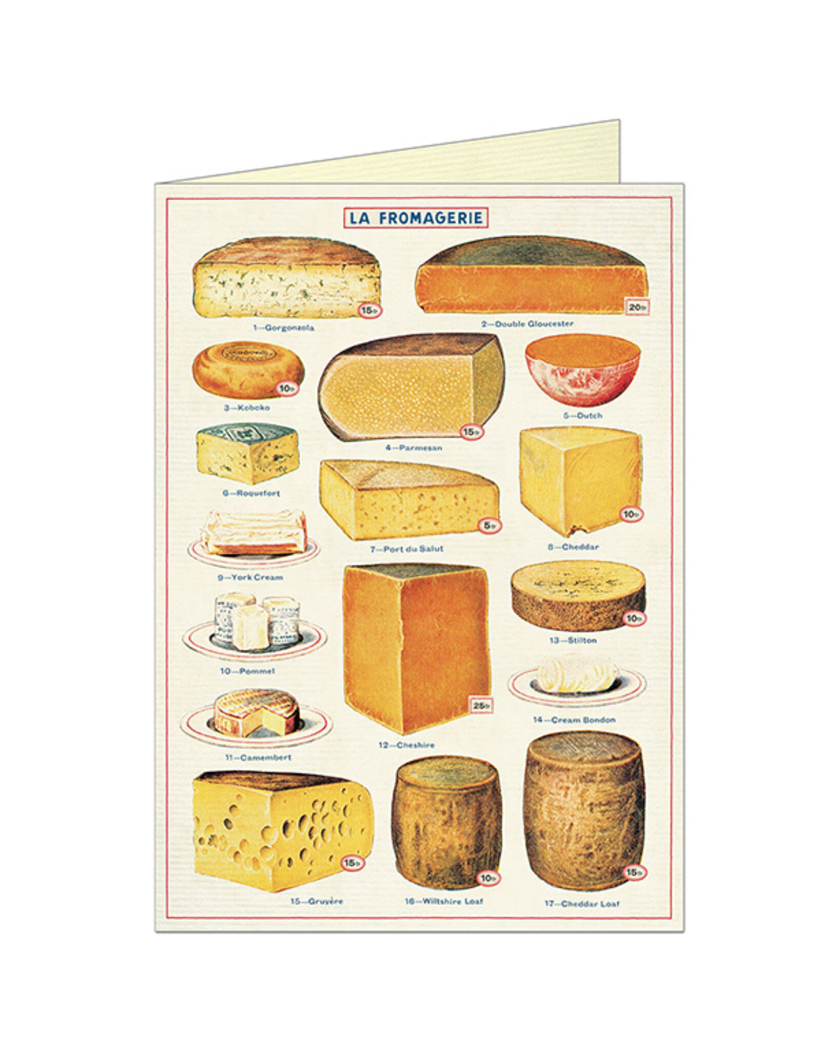 Greeting card - La Fromage Cheese Cavallini