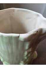 Pitcher - Vintage Czech pottery woodpecker
